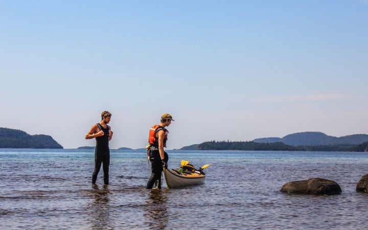 lake superior sea kayaking trip for teens